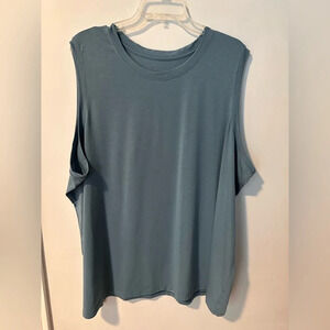 Athleta Blue Sleeveless Workout Top Plus Size 3X